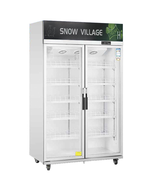 Double Glass Door Upright Display Fridge LC-1200FS