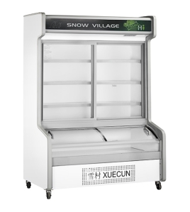 Double Door With Dual Temperature Display Cabinet for Restaurant HY-1800