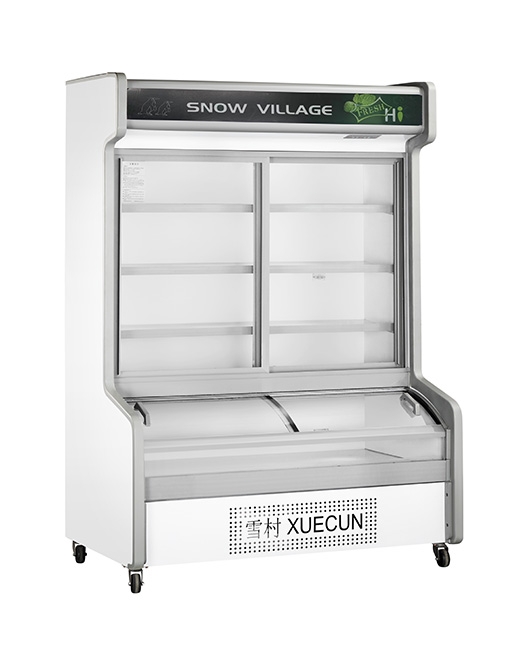 Double Door With Dual Temperature Display Cabinet for Restaurant HY-1800