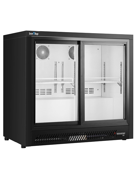 Under Bench Double Sliding Door Bar Cooler BT-900FYS/FY