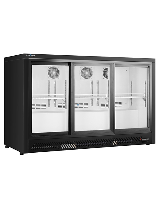 Under Bench Triple Sliding Door Bar Cooler BT-1350FYS/FY
