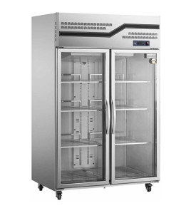 Stainless Steel Two Glass Door Fridge CFR-40B2F