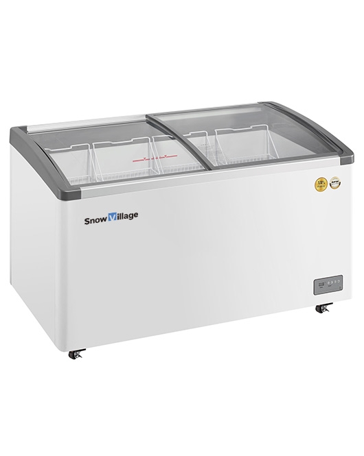 Two Glass Sliding Lids Dual Temperature Chest Freezer SD/SC-328Y