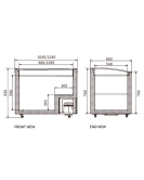 Two Glass Sliding Lids Dual Temperature Chest Freezer SD/SC-328YH