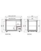 Two Glass Sliding Lids Dual Temperature Chest Freezer SD/SC-328Y