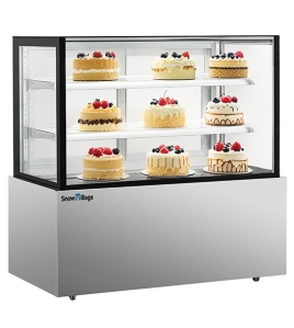 Square Glass Chilled Food Display DG-900FZ