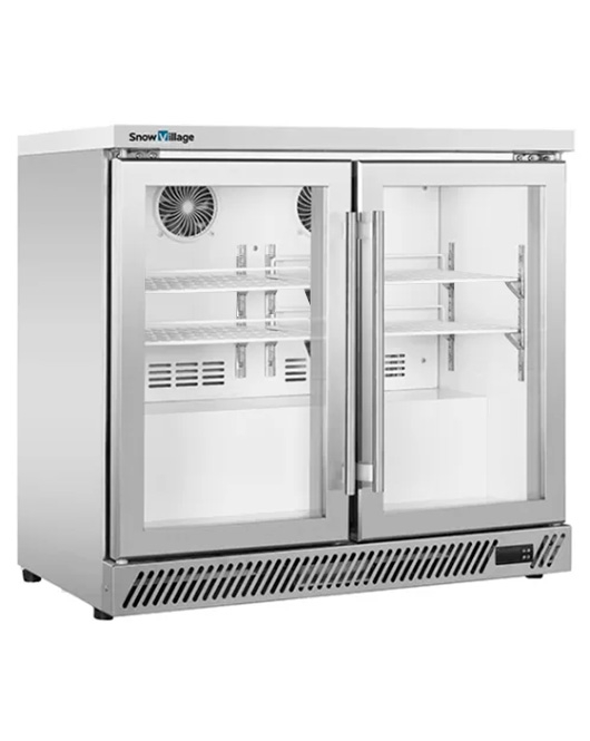 Under Bench Stainless Steel Double Door Bar Cooler BT-900FS/F