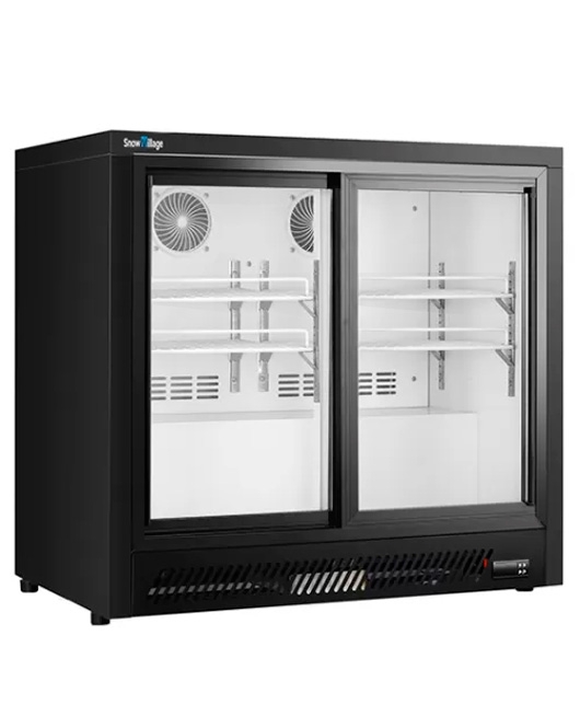 Under Bench Double Sliding Door Bar Cooler BT-900FYS/FY