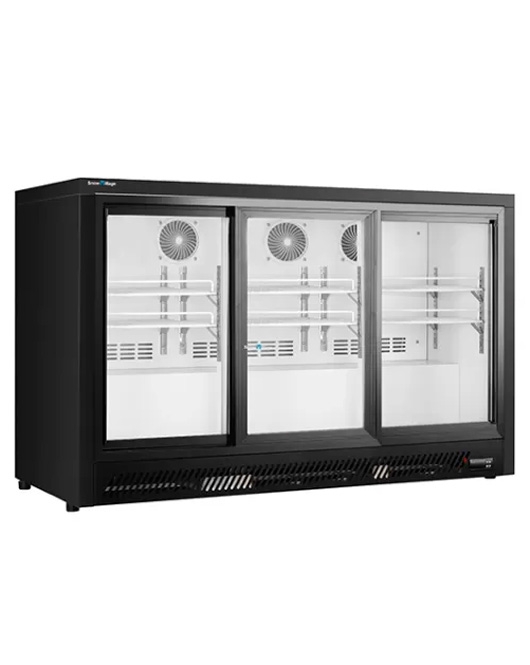 Under Bench Triple Sliding Door Bar Cooler BT-1350FYS/FY