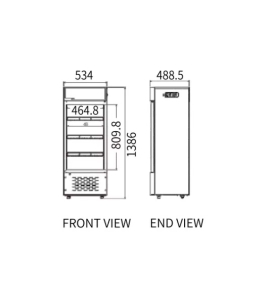 SINGLE DOOR DISPLAY FRIDGE LC-138