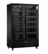 Double Glass Door Display Fridge LC-1200FX（Black）