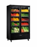 Double Glass Door Display Fridge LC-1000FX（Black）