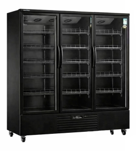 Triple Glass Door Display Fridge LC-1500FX（Black）