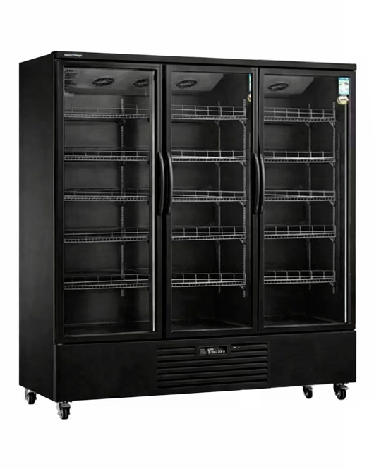 Triple Glass Door Display Fridge LC-1500FX（Black）