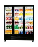 Triple Glass Door Display Fridge LC-1500FX（Black）