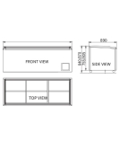 Modular Supermarket Island Freezer CQZ-15L
